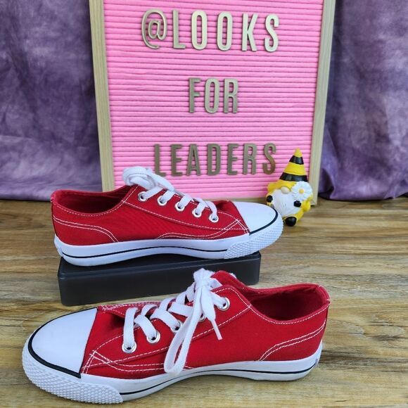 🔸️Airwalk Red & White Canvas Sneakers Size 8 - Picture 6 of 13